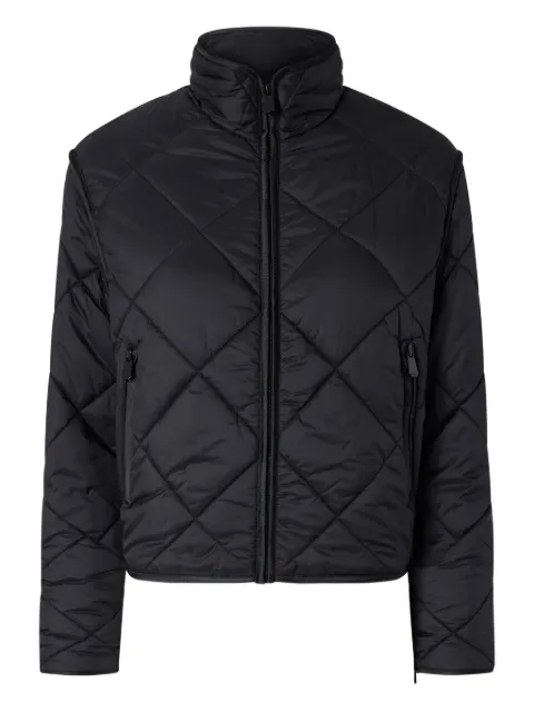 PINKO quilted diamond-pattern jacket