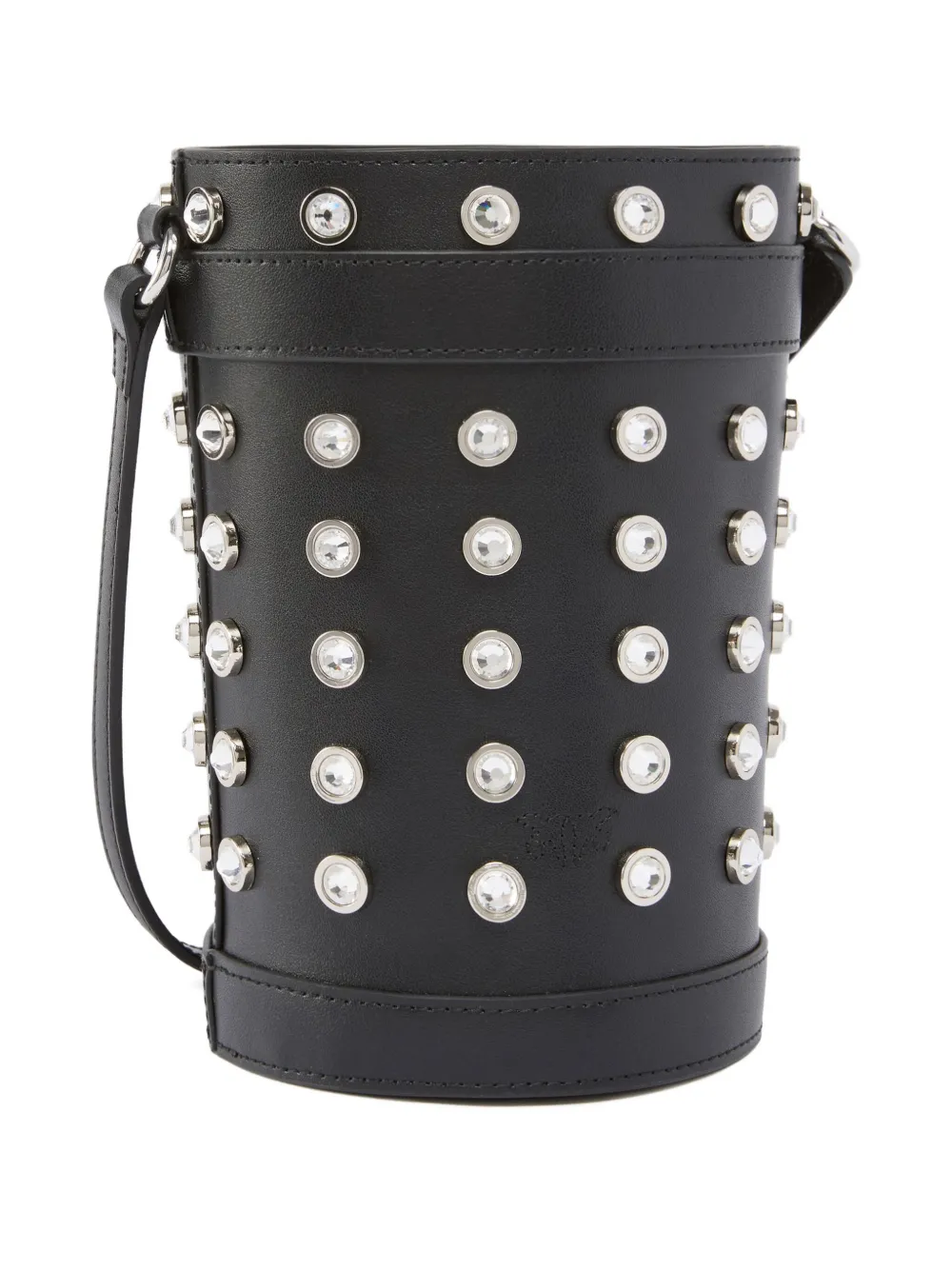 PINKO crystal-embellished leather bucket bag | Image 2