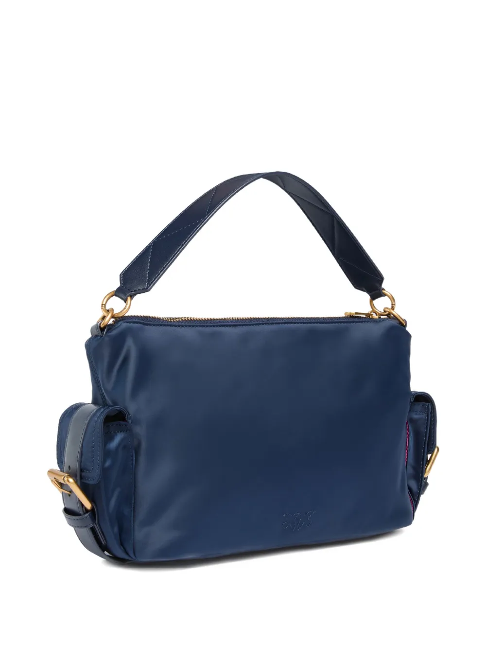 PINKO Schoudertas met dubbele zak en handgreep Blauw