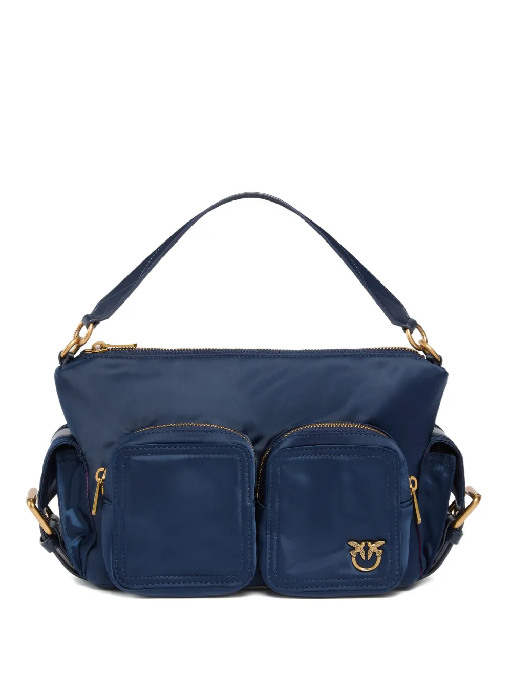 PINKO Schoudertas met dubbele zak en handgreep Blauw