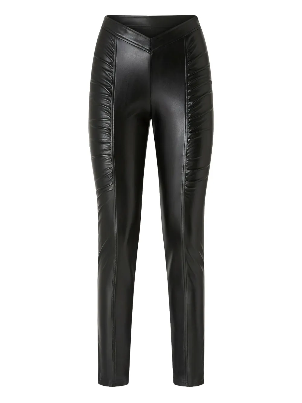 PINKO Gesmockte broek met V-taille Zwart