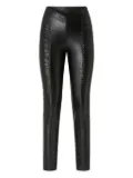 PINKO V-waist gathered trousers - Black