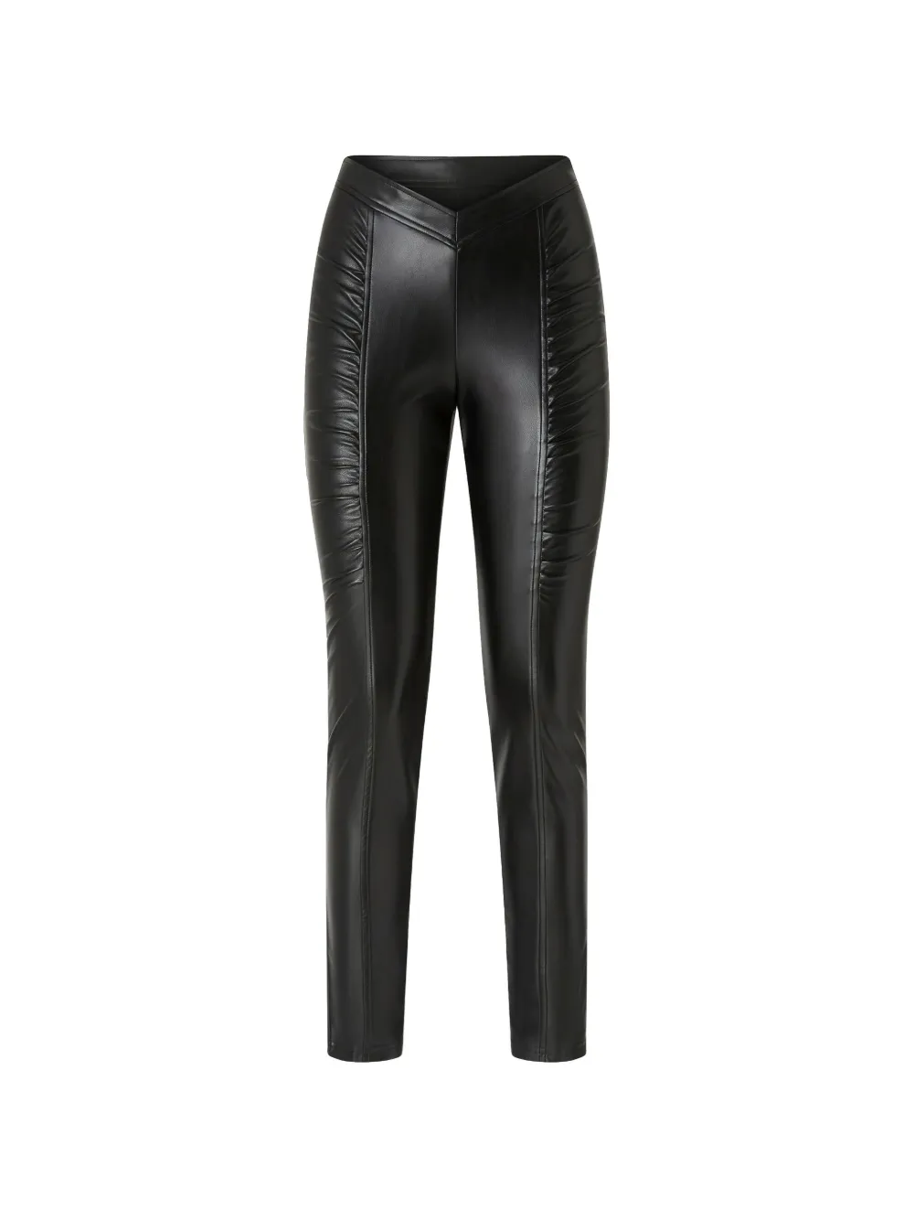PINKO Gesmockte broek met V-taille Zwart