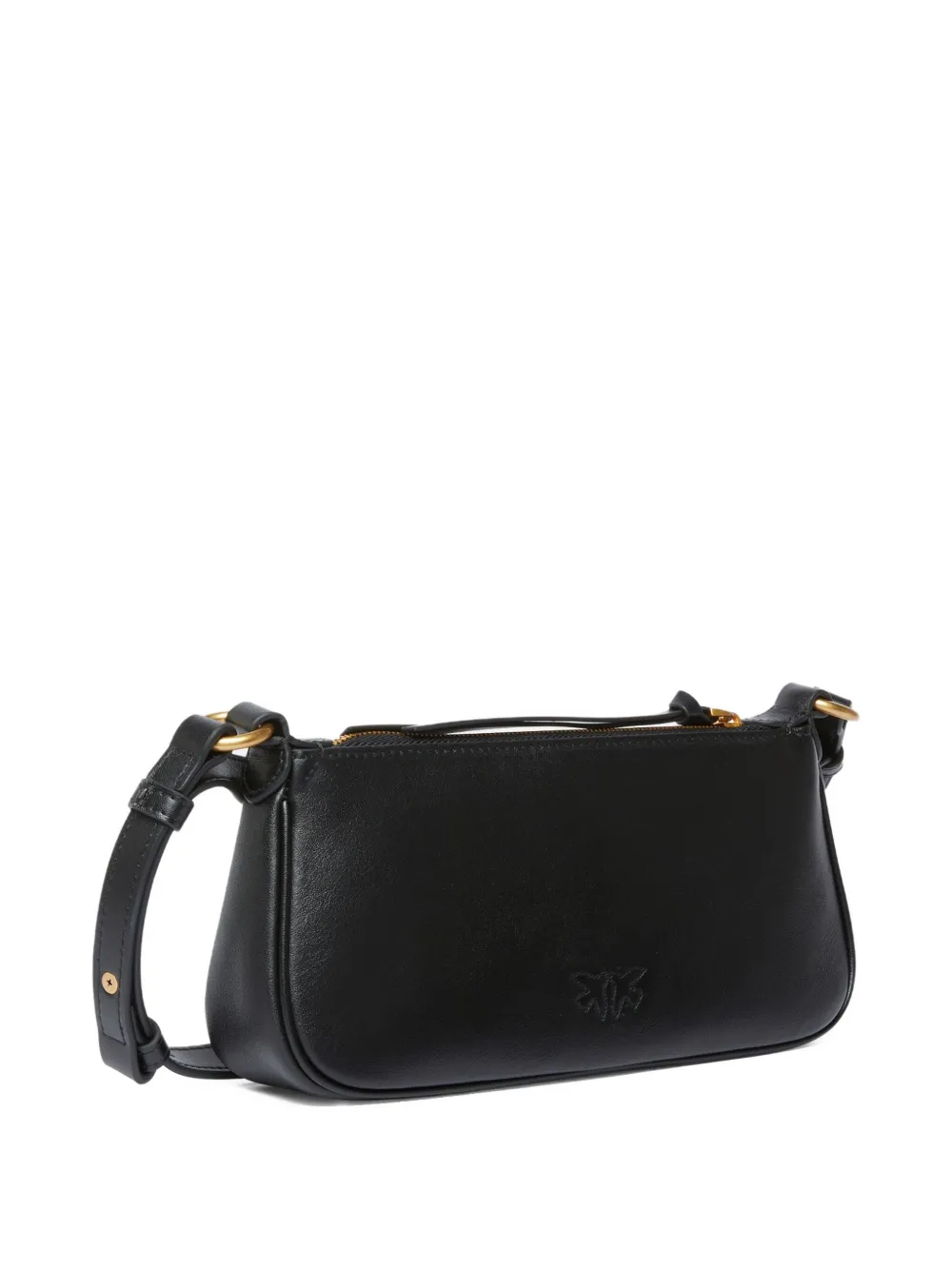 PINKO leather crossbody bag Zwart