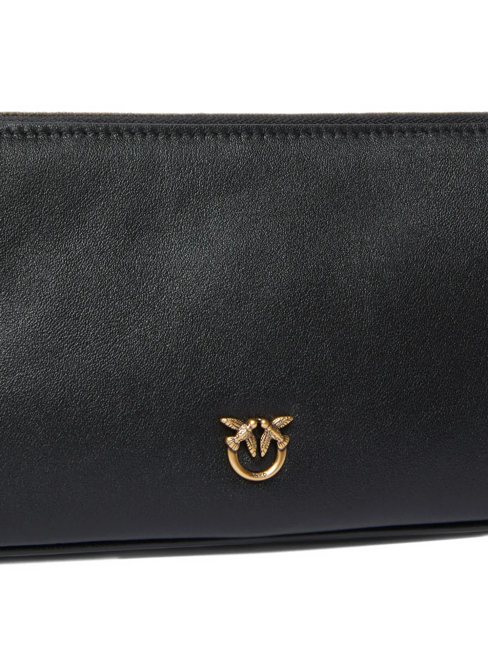 PINKO leather crossbody bag Zwart