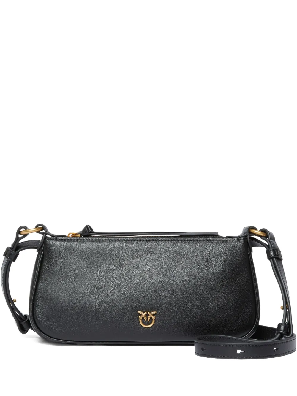 PINKO leather crossbody bag Zwart