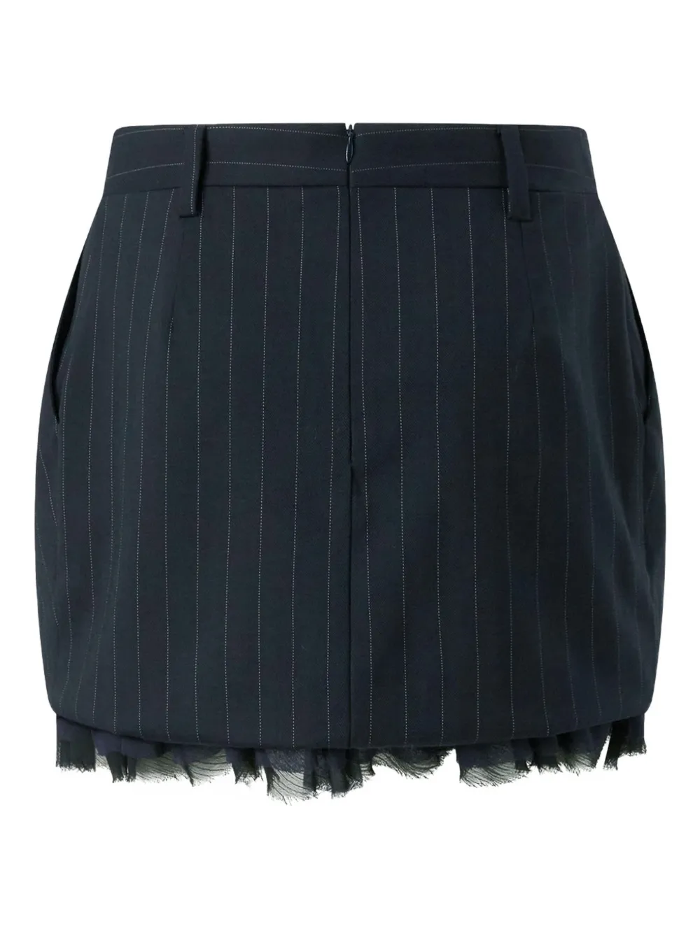 Pinko Hamburger Pinstripe-detail Mini Skirt In Blue