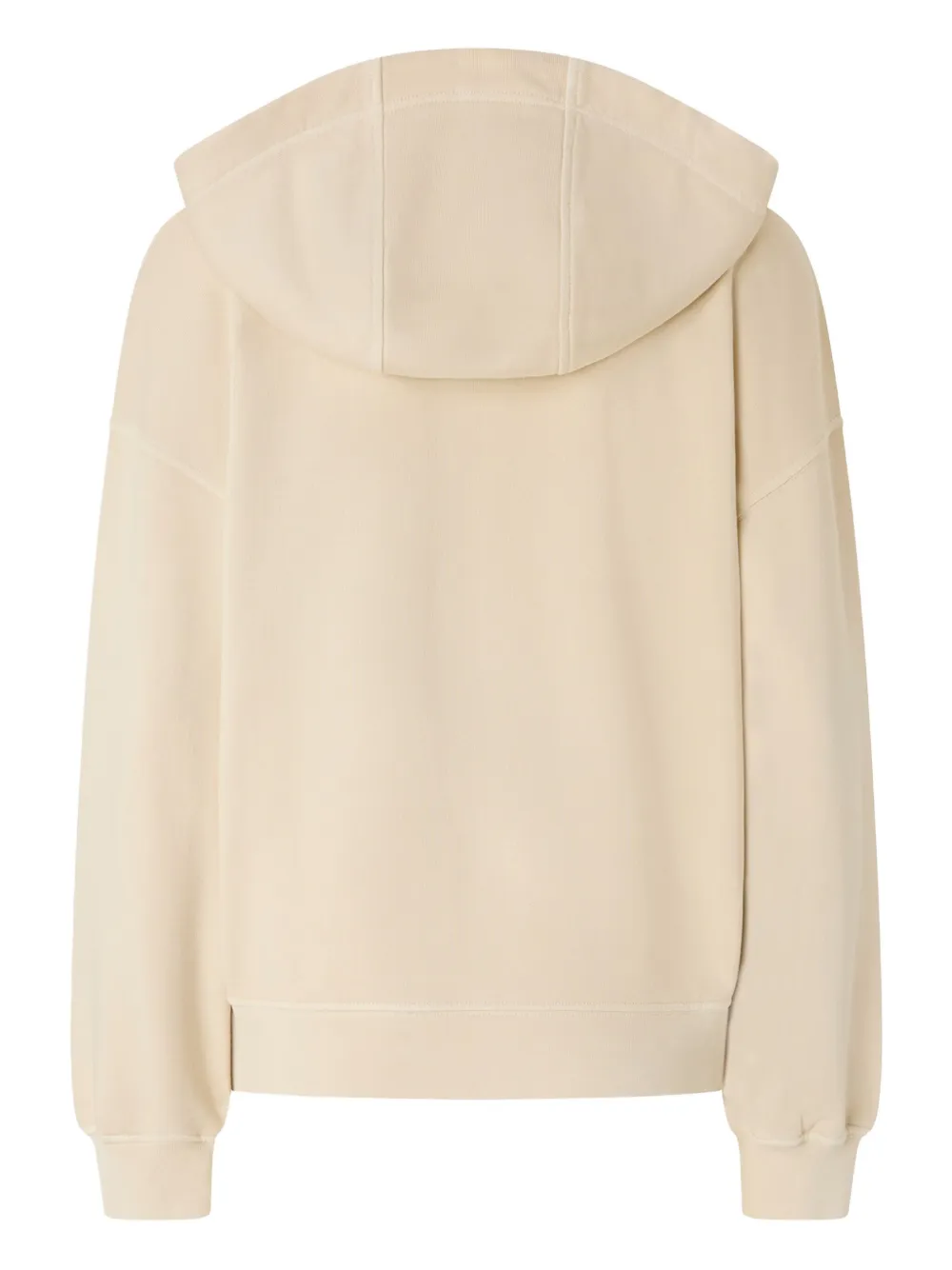 PINKO drawstring cotton hoodie Beige