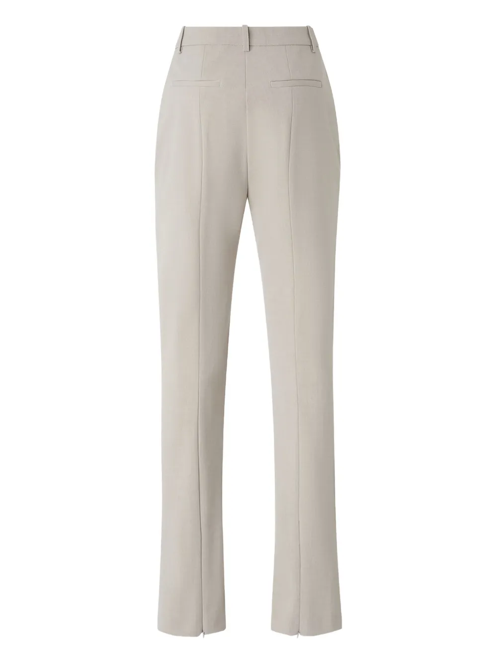PINKO Straight broek met knopen - Grijs