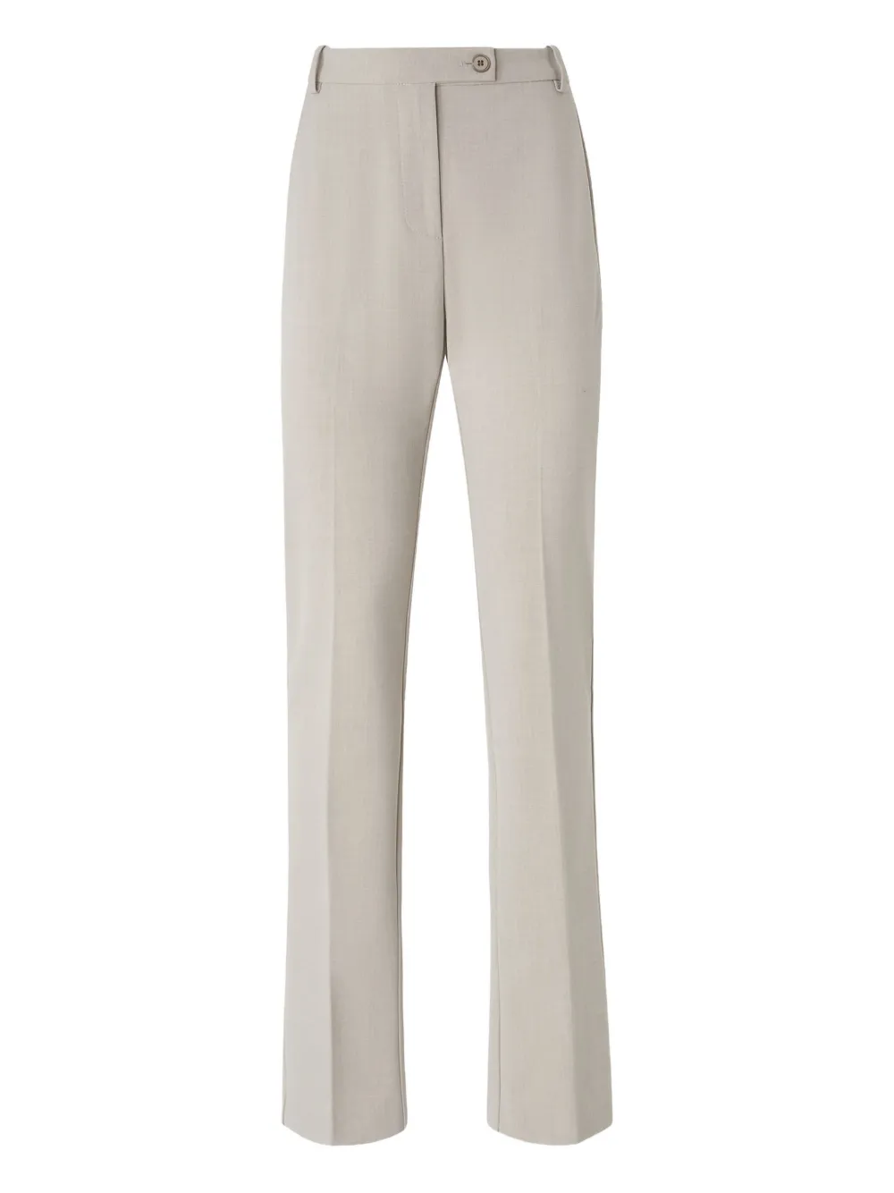 Pinko Button-fastening Straight Trousers In Gray