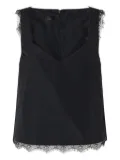 PINKO lace-trimmed top - Black