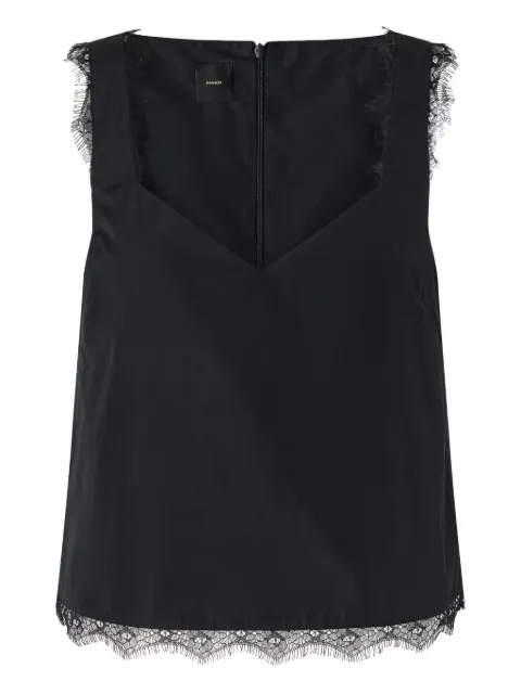PINKO lace-trimmed top