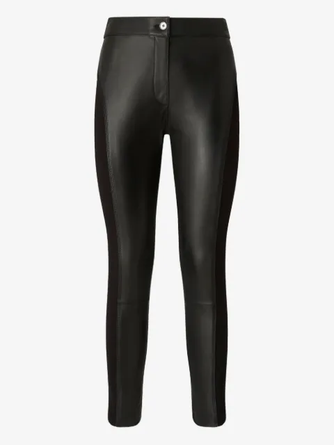 PINKO leather-panelled trousers