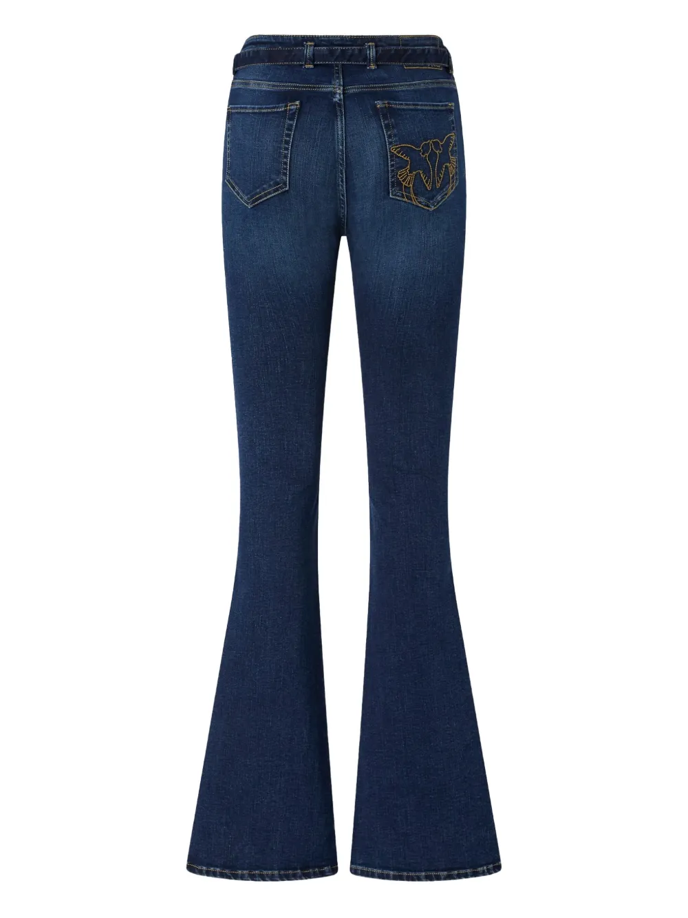 PINKO Flared jeans met borduurwerk Blauw
