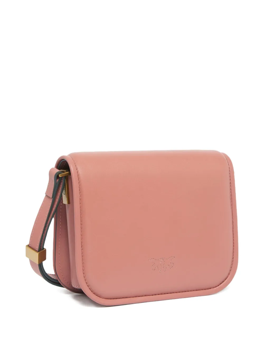 Pinko Love-birds Flap Cross Body Bag In Neutral