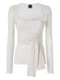 PINKO wrap-effect top - White