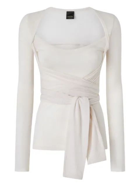 PINKO wrap-effect top