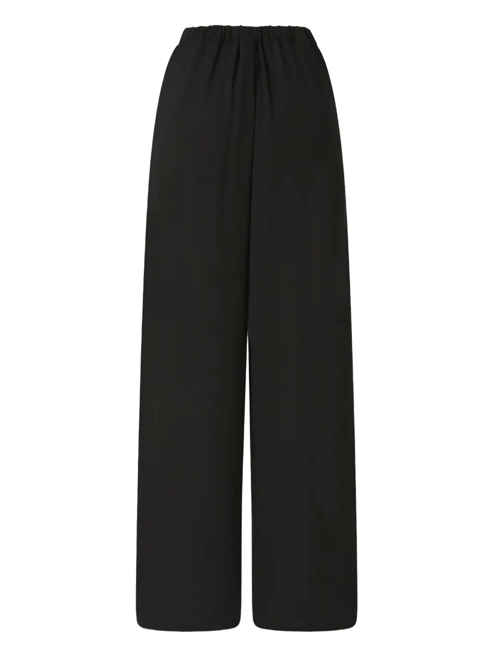 Pinko Wide-leg Trousers With Elastic Waist In Black