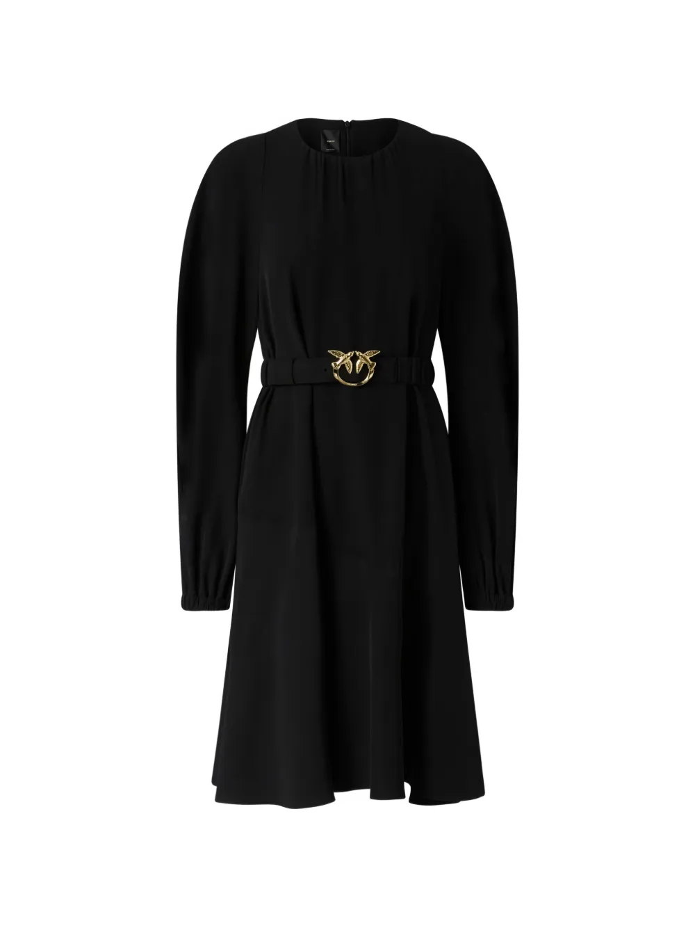 PINKO Love Birds belted midi dress - Nero