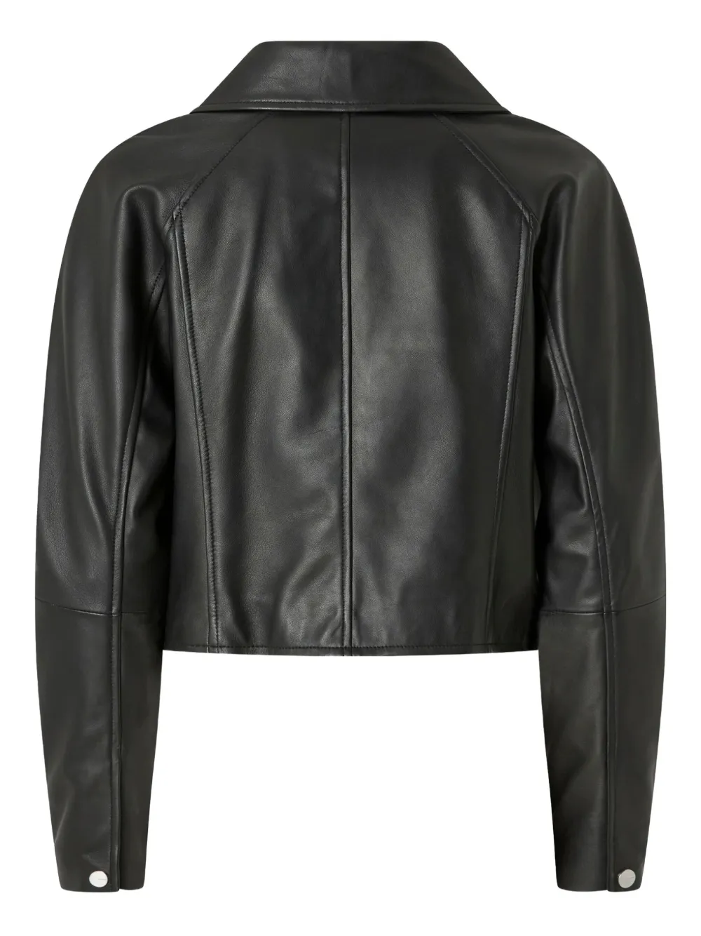 PINKO leather biker jacket Zwart