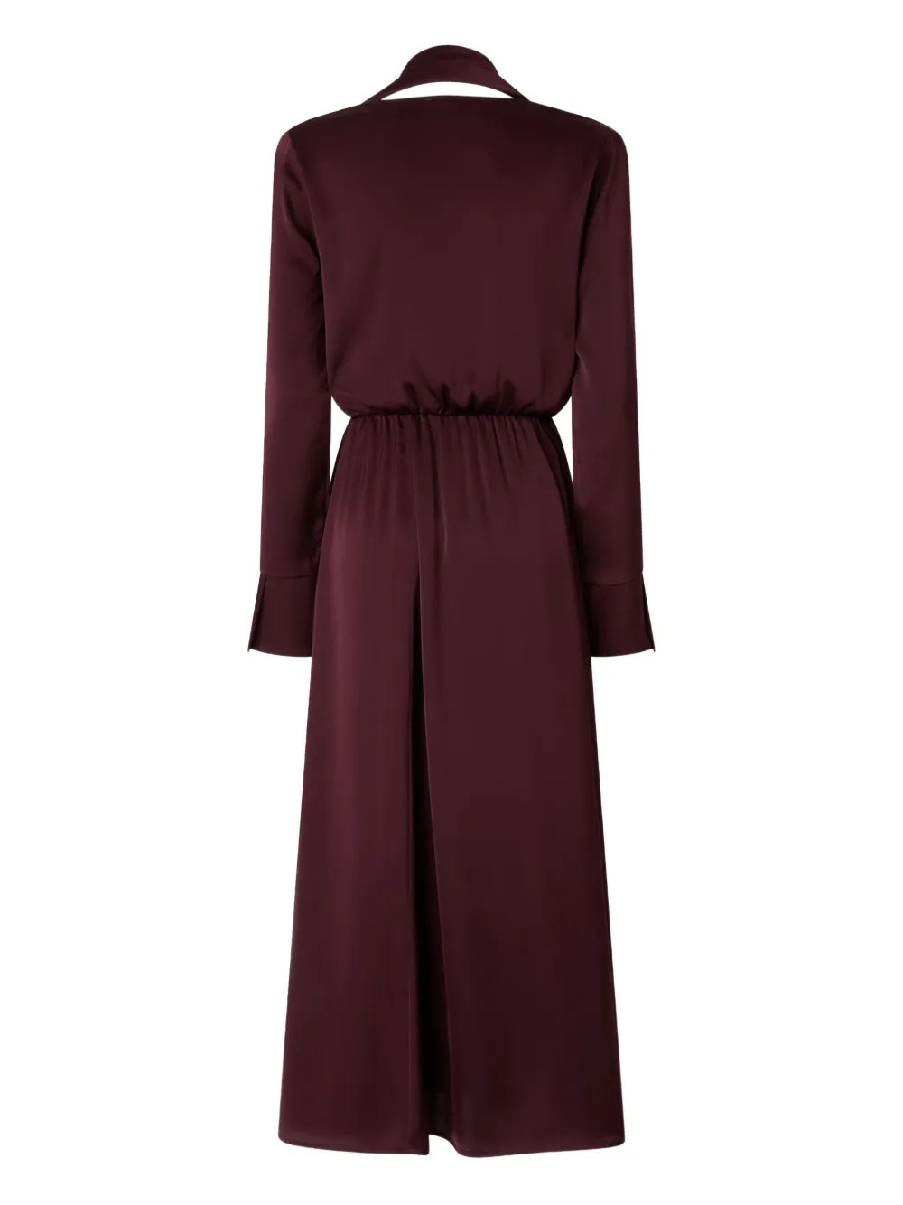 PINKO Maite scarf-detail midi dress - Rood