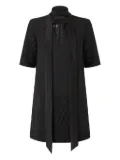 PINKO embellished short-sleeve mini dress - Black