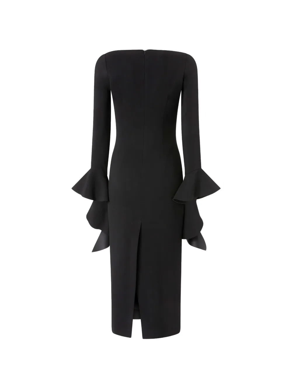 PINKO Formina midi-jurk met vierkante hals Zwart