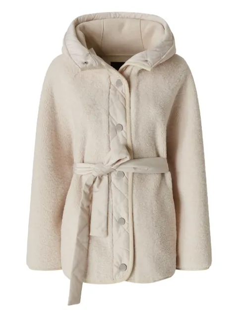PINKO hooded belted jacket