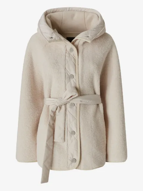 PINKO hooded belted jacket