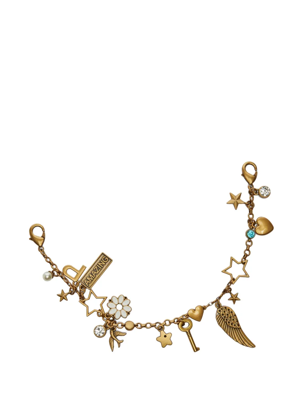 PINKO charm-embellished chain Geel