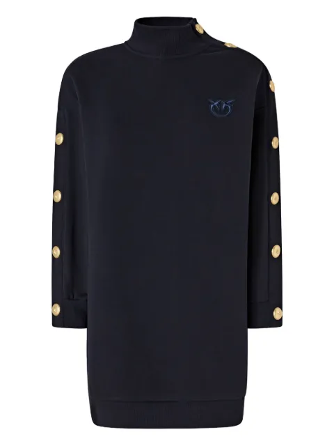 PINKO button-detailed high-neck mini dress