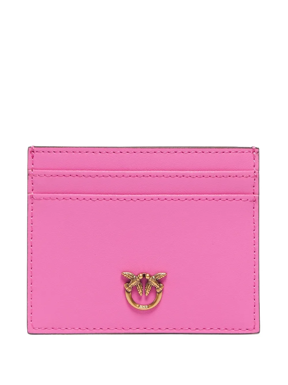 PINKO Love Birds leather cardholder | Pink | Image 1