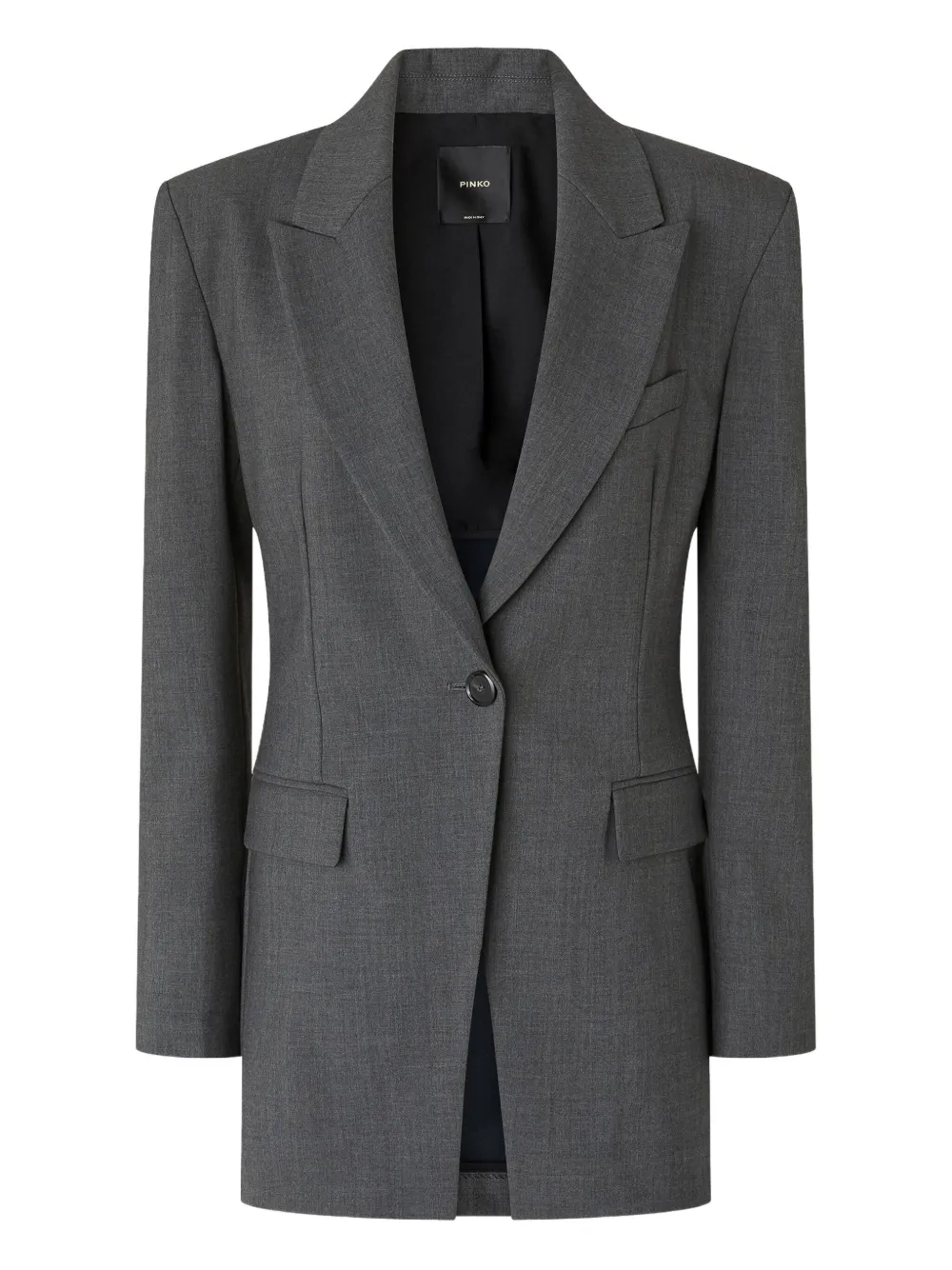 PINKO Blazer met enkele rij knopen Grijs