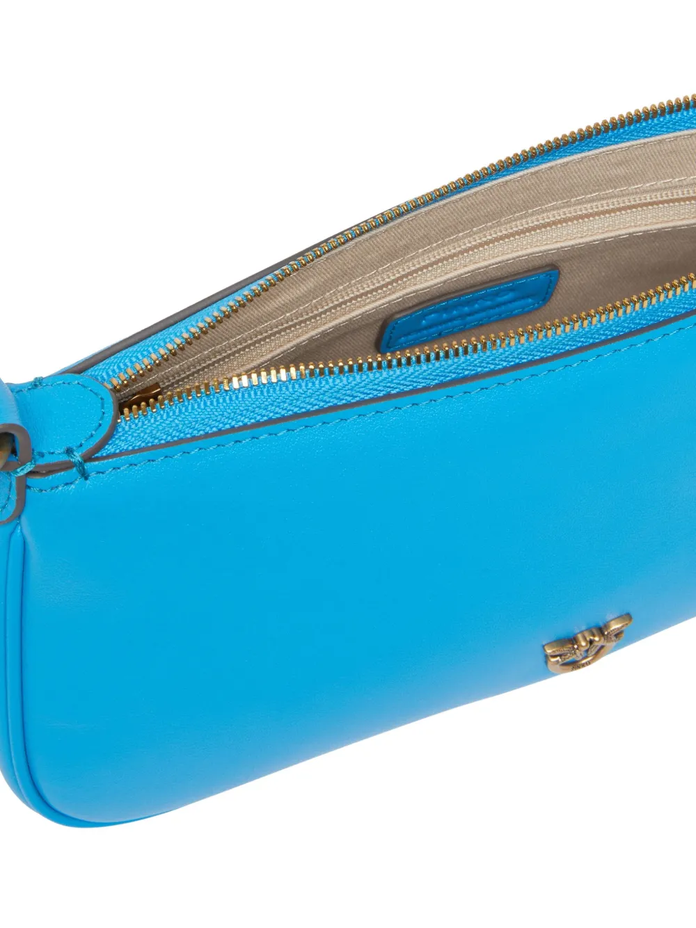 PINKO Leren crossbodytas Blauw