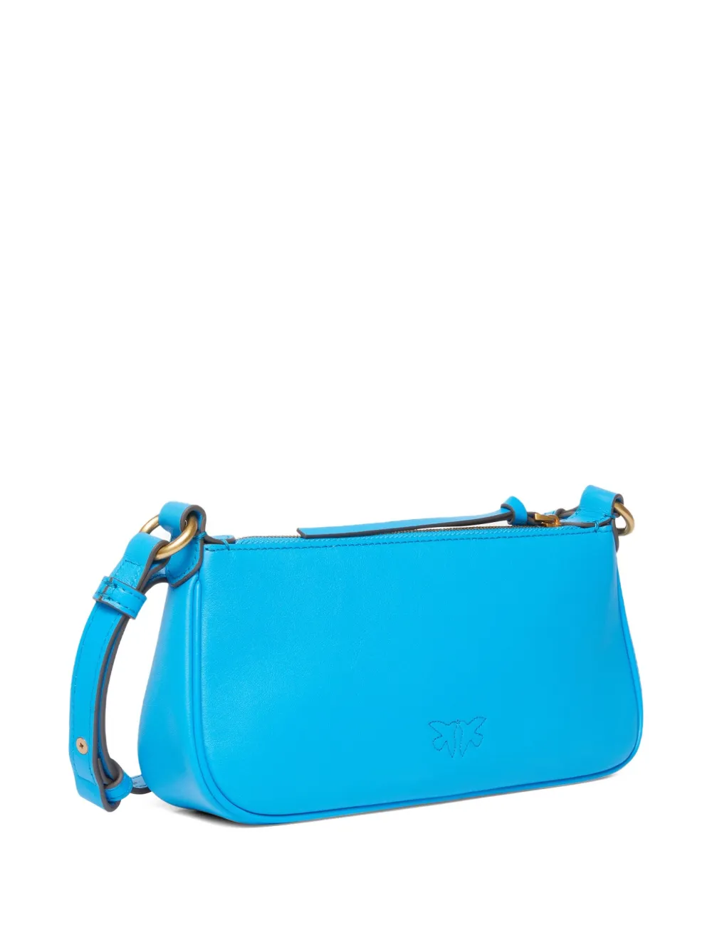 PINKO Leren crossbodytas Blauw