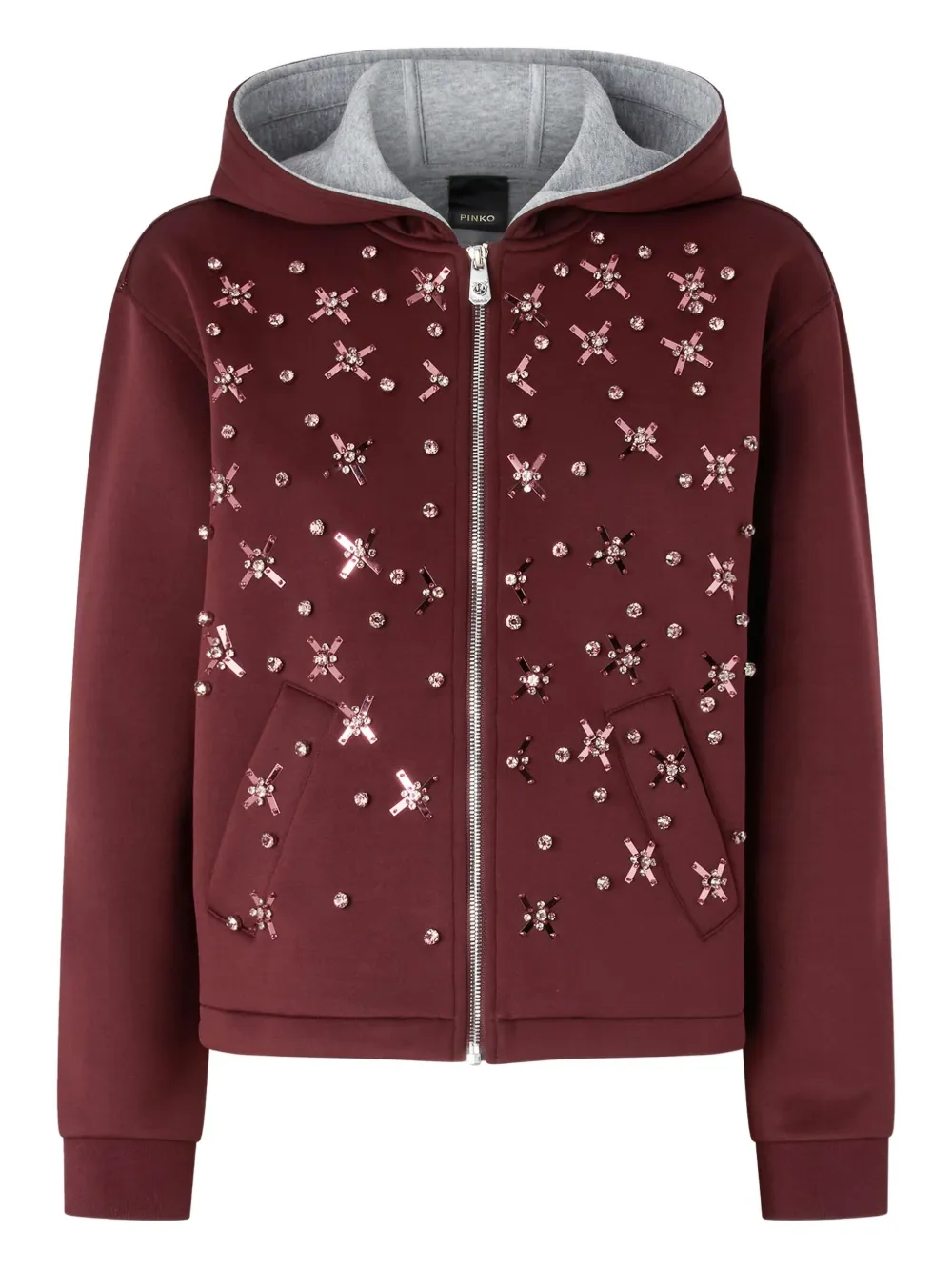 PINKO Arama long-slevee hoodie | Red | Image 1