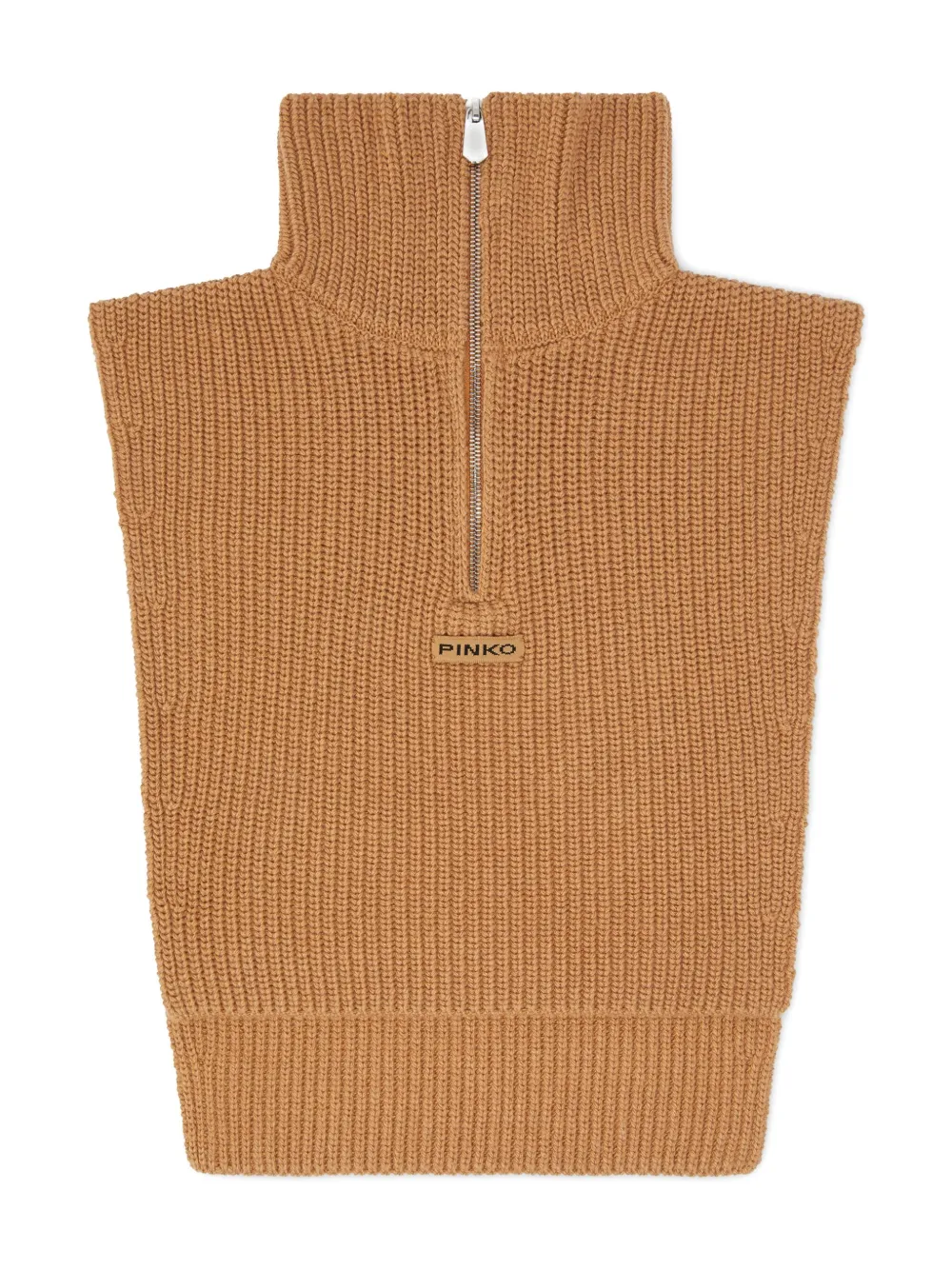 PINKO ribbed zip-neck dicky | Neutrals | Image 1
