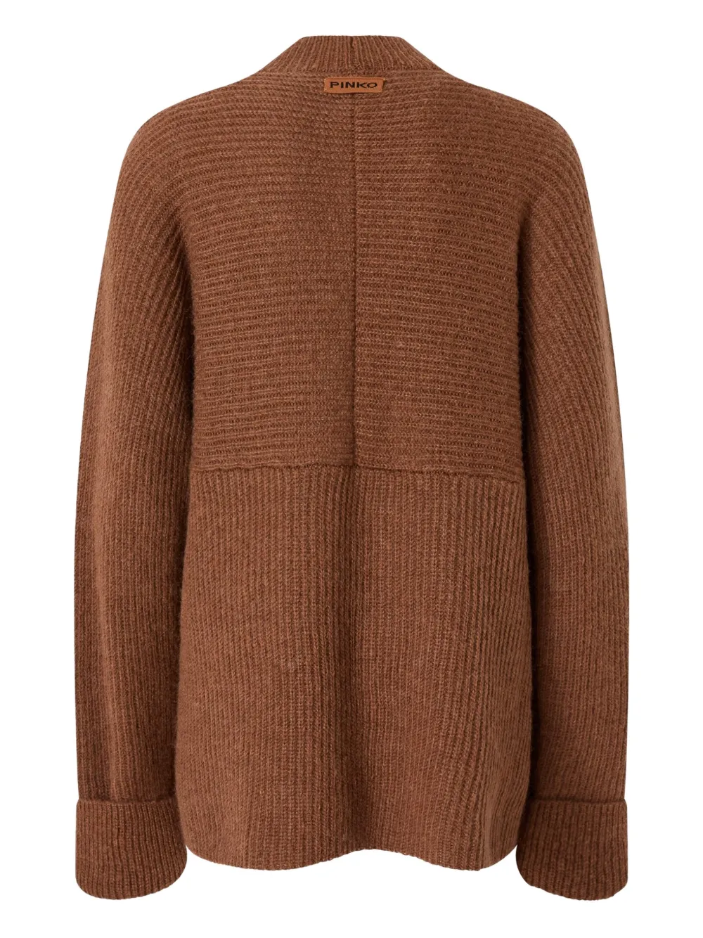 PINKO ribbed-cuff panelled sweater Bruin