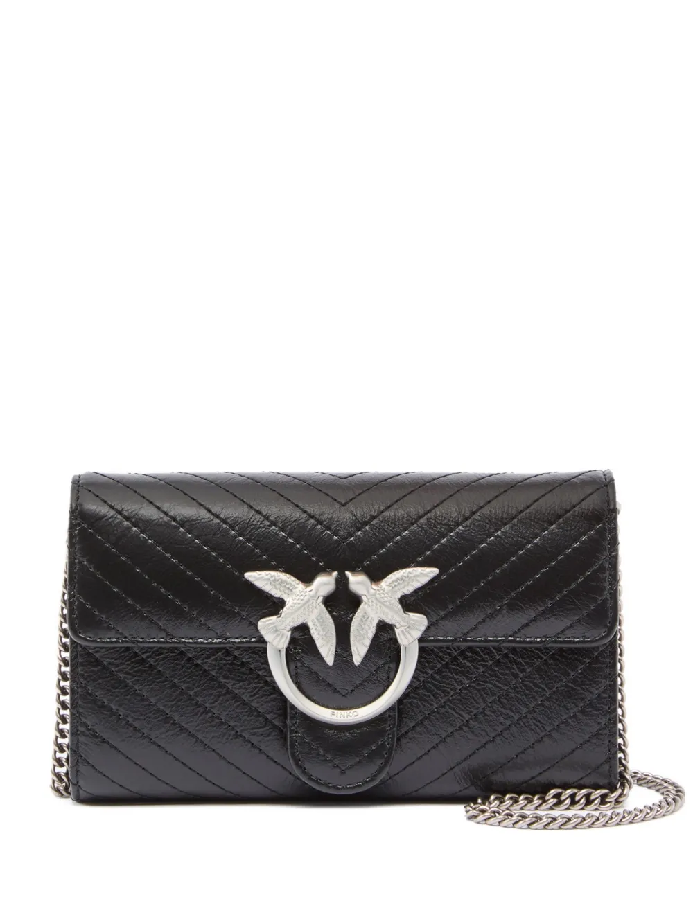 PINKO quilted chevron cross body bag - ブラック PINKO quilted chevron cross body bag - ブラック