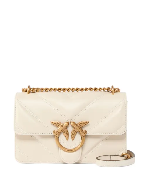 PINKO bandolera Love mini acolchada con aplique Love Birds