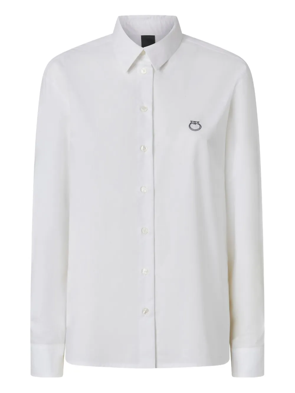 PINKO Camicia in cotone con ricamo - Bianco