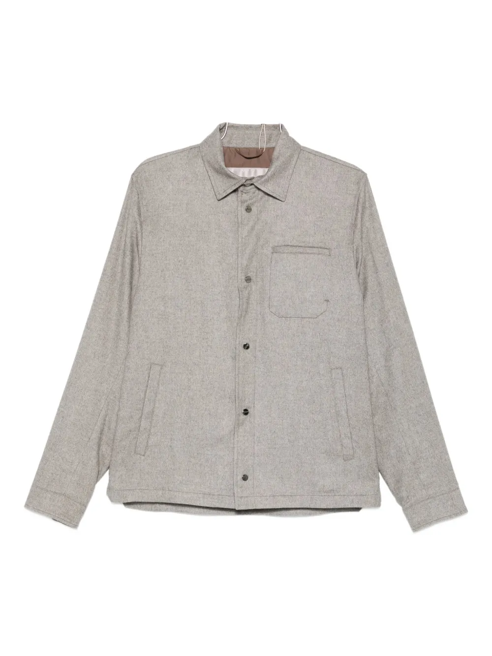 Herno button-fastening patch-pocket jacket | Grey | Image 1