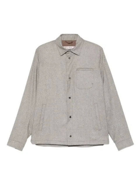 Herno button-fastening patch-pocket jacket