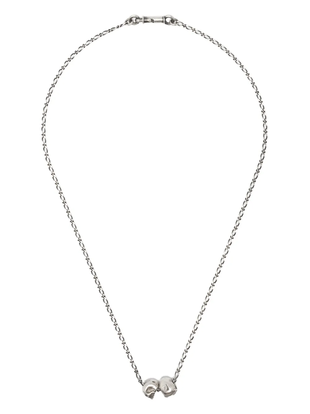 WERKSTATT:MÜNCHEN collier Two Skulls | argent | Image 1