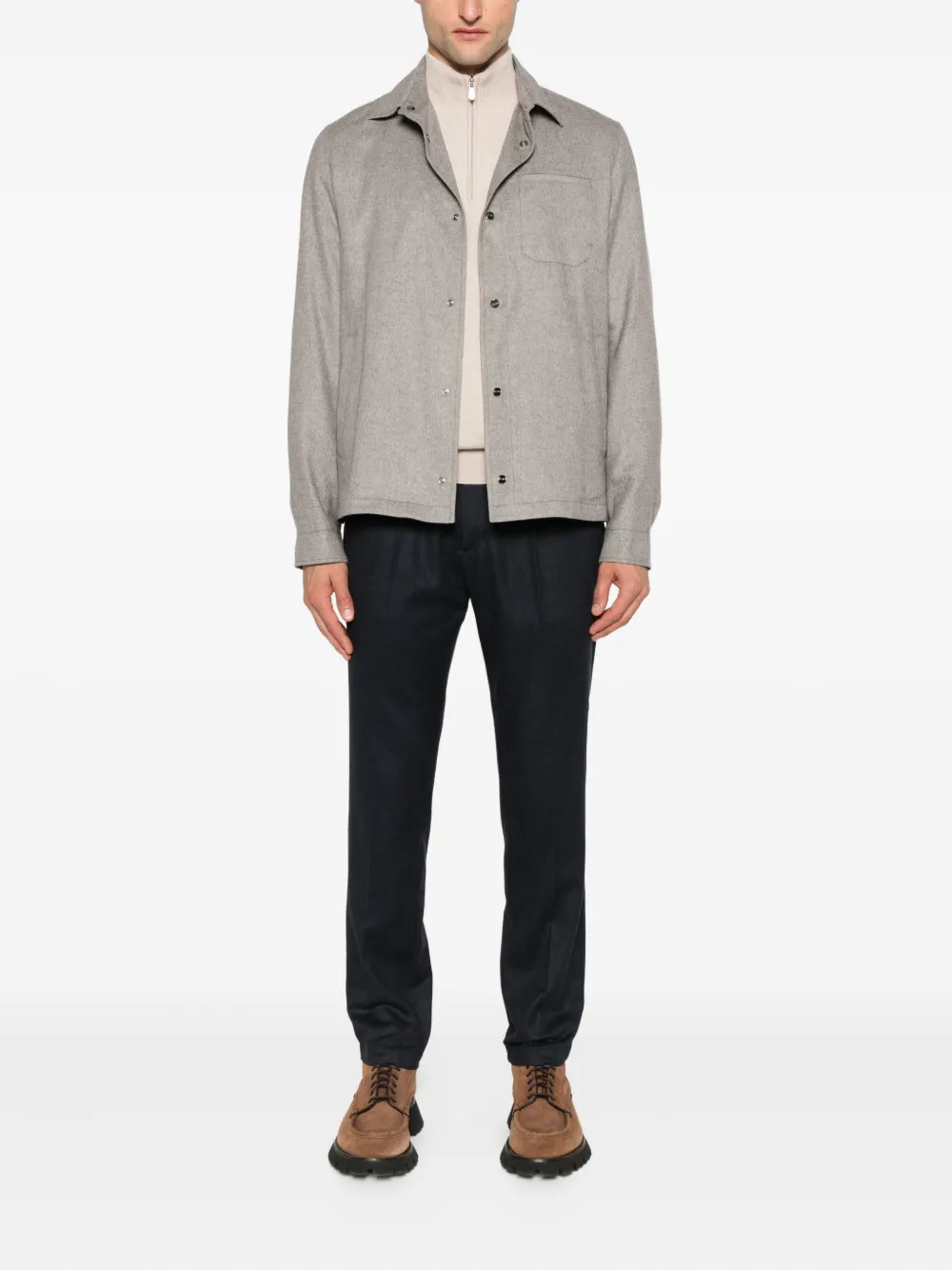 Herno pleated drawstring trousers | Tapered Trousers | Image 2