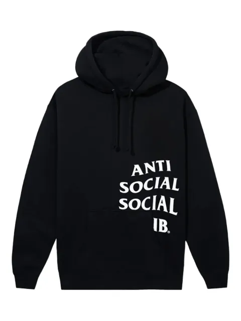 Anti Social Social Club 로고 프린트 코튼 후디