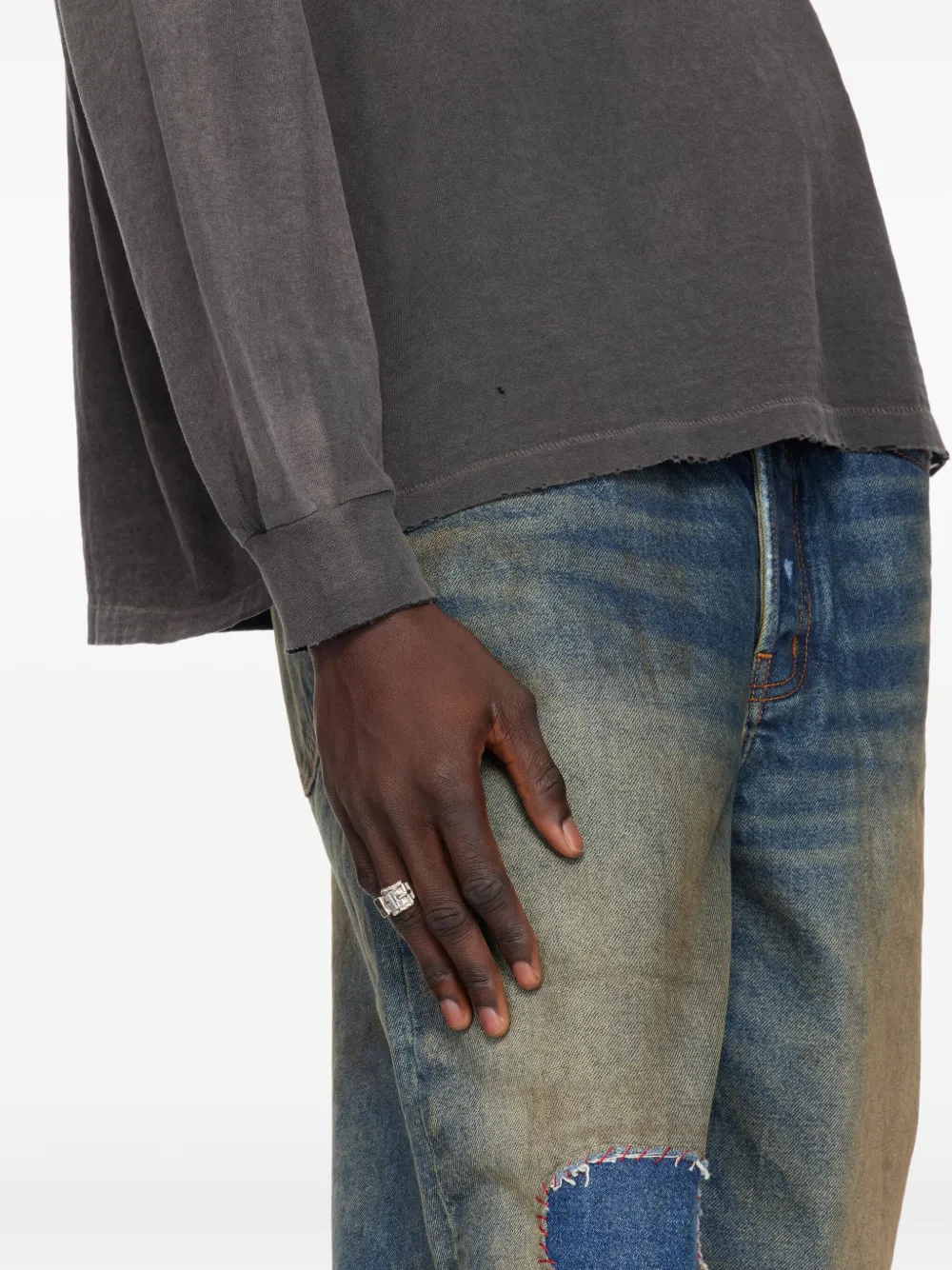 アクセサリー Enfants Riches Deprimes Silver Serpent Enfants Riches Déprimés バックル リング | シルバートーン | FARFETCH JP