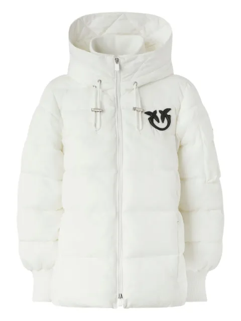 PINKO hooded quilted coat