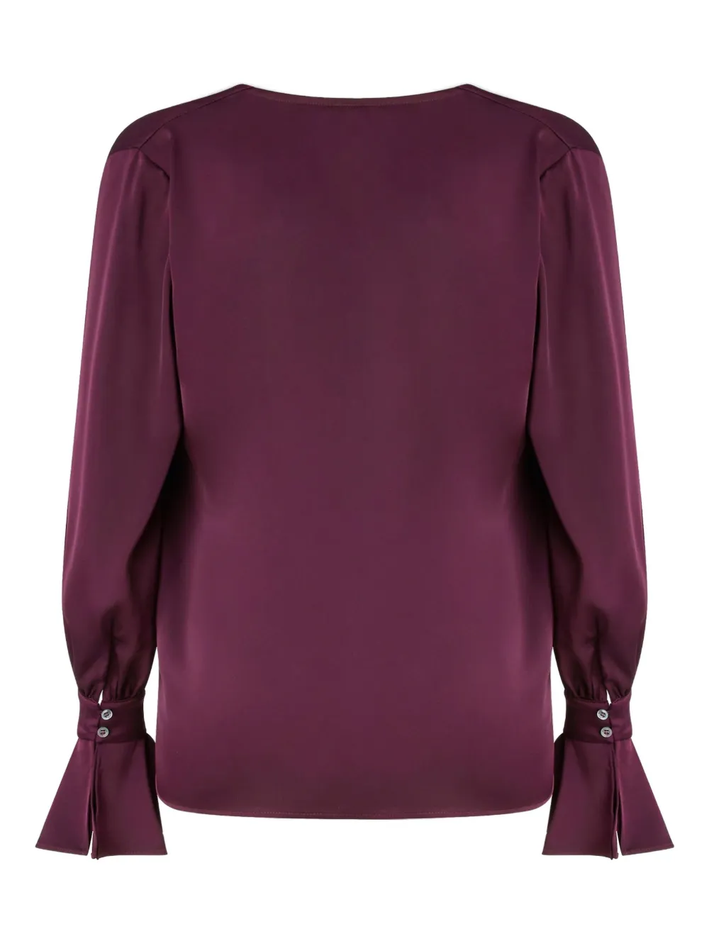 PINKO Filipa blouse met gedrapeerde hals - Rood