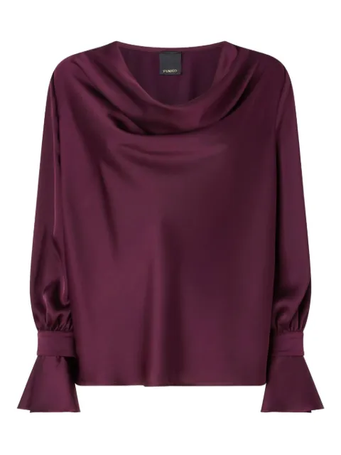 PINKO Filipa draped-neck blouse